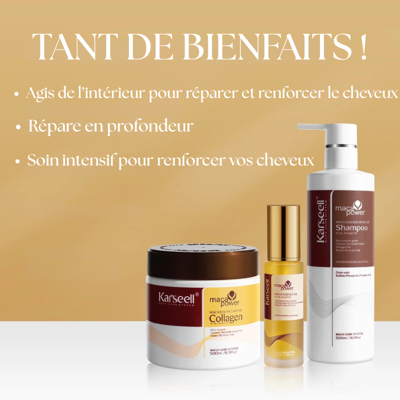 Coffret réparation intense - Shampooing, Masque et Huile Capillaire