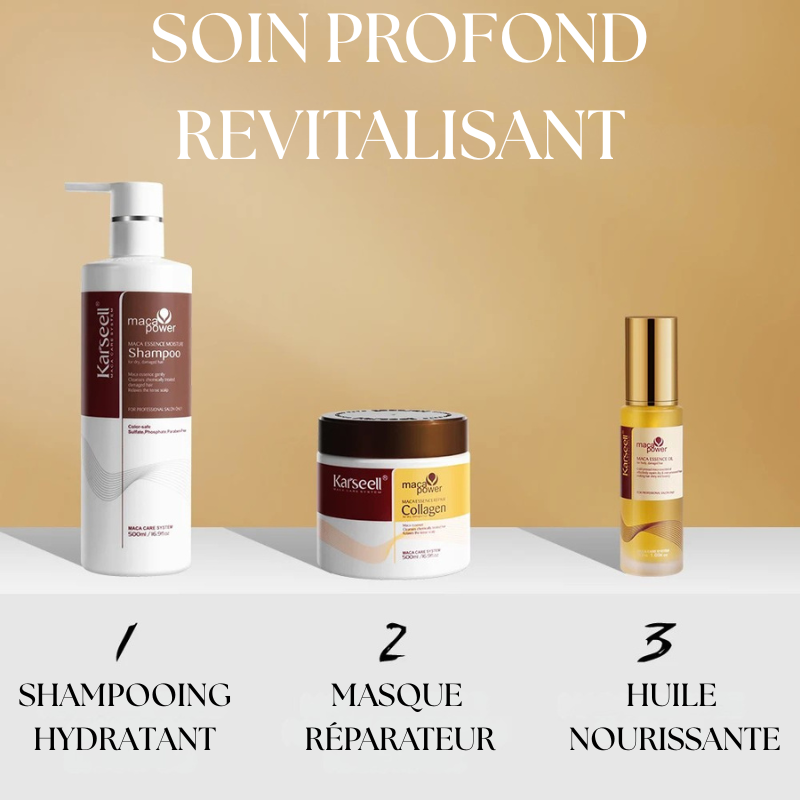 Coffret réparation intense - Shampooing, Masque et Huile Capillaire