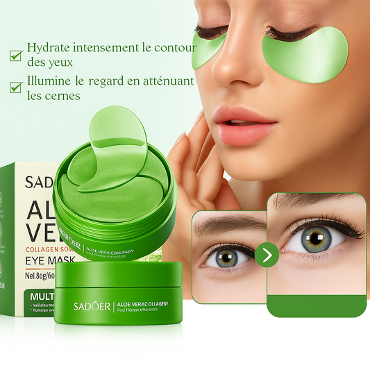 Patchs Anti-Cernes à l’Aloe Vera – Regard Frais & Lumineux