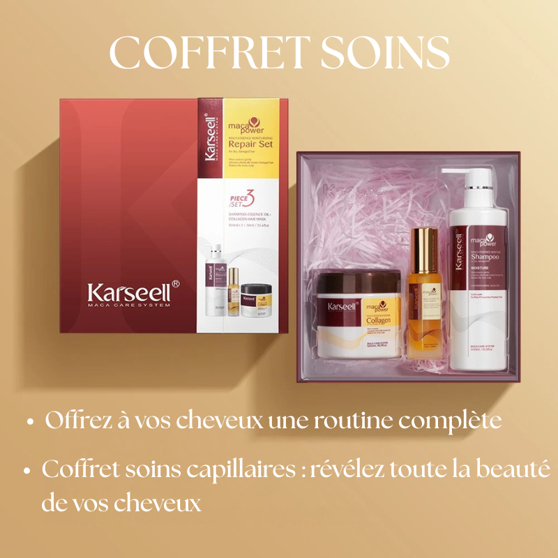 Coffret réparation intense - Shampooing, Masque et Huile Capillaire
